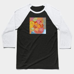 Floral Bouquet Styled After Klimt Baseball T-Shirt